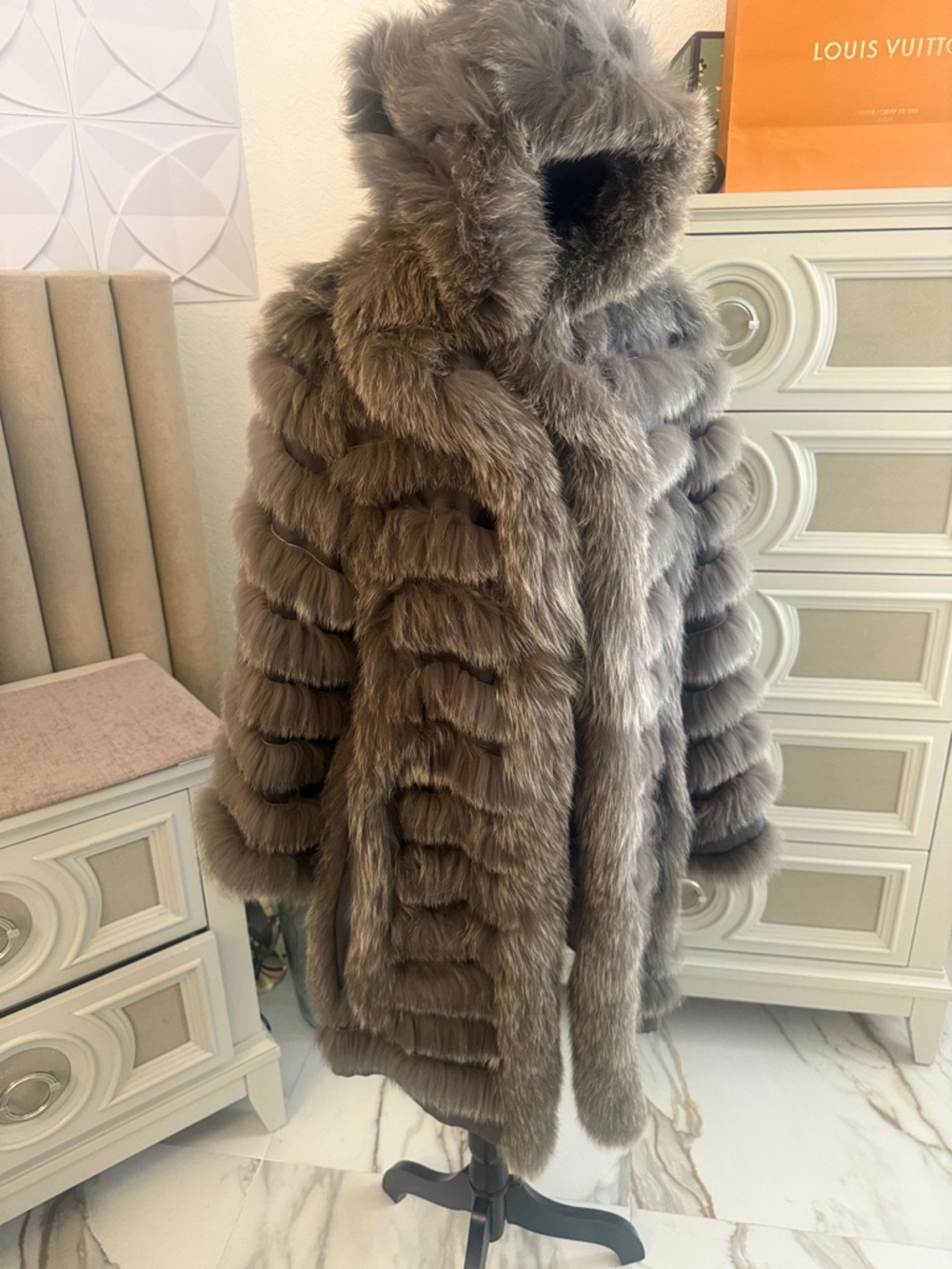 Real Fox fur coat